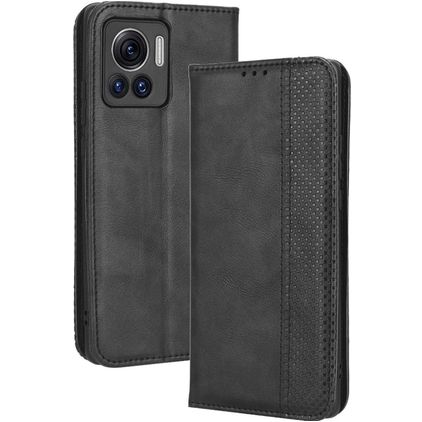 Mobigear Sensation Motorola Edge 30 Ultra Klapphülle Portemonnaie - Schwarz