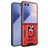 Mobigear Armor Ring Samsung Galaxy Z Flip 7 Hülle Hardcase Backcover Stoßfest mit Ringhalter - Rot