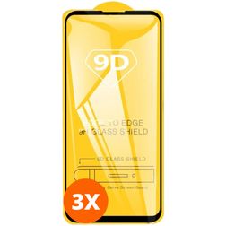 Mobigear Premium Samsung Galaxy A11 Panzerglas Gehärtetes Glas Displayschutz - Hüllenfreundlich - Schwarz (3er Pack)