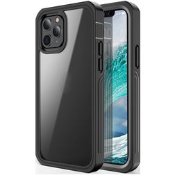 RedPepper Scratchproof iPhone 12 Pro Hülle Hardcase Backcover Stoßfest - Schwarz