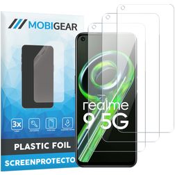 Mobigear Realme 9 5G Displayschutz Schutzfolie - Hüllenfreundlich (3er Pack)