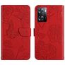 Mobigear Butterfly Realme Narzo 50 5G Hülle Klapphülle Geldbörse - Rot