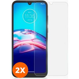 Mobigear Motorola Moto E6s (2020) Panzerglas Gehärtetes Glas Displayschutz - Hüllenfreundlich (2er Pack)