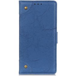 Mobigear Ranch LG K61 Hülle Klapphülle Geldbörse - Blau