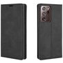 Mobigear Retro Slim Samsung Galaxy Note 20 Ultra Hülle Klapphülle Geldbörse - Schwarz