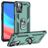 Mobigear Armor Ring OPPO A76 Hülle Hardcase Backcover Stoßfest mit Ringhalter - Grün