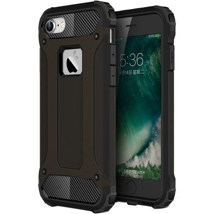 Mobigear Outdoor iPhone 8 Hülle Hardcase Backcover Stoßfest - Schwarz