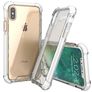 Mobigear Full Bumper iPhone XS Hülle Hardcase Backcover Stoßfest - Weiß / Transparent