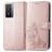 Mobigear Clover Vivo Y76 Hülle Klapphülle Geldbörse - Roségold