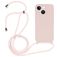 Mobigear Lanyard iPhone 14 Plus Silikon Handykette - Sand Pink