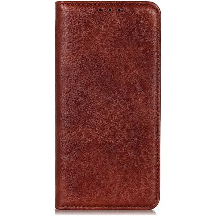 Mobigear Classic Elegance HTC Desire 20 Pro Hülle Klapphülle Geldbörse - Braun