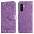 Mobigear Sunflower Samsung Galaxy A37 Hülle Klapphülle Geldbörse - Lila