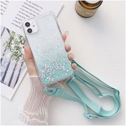 Mobigear Lanyard iPhone 13 Pro Max Flexibles TPU Handykette - Blau