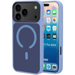 Mobiparts Hardcover iPhone 17 Pro Max MagSafe Hardcase Backcover - Satin Light Blue
