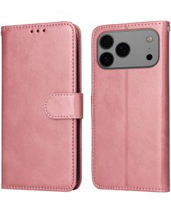 Mobigear Wallet iPhone 18 Pro Max Klapphülle Portemonnaie - Roségold