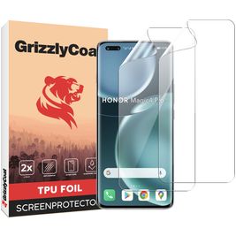 GrizzlyCoat HONOR Magic 4 Pro Hydrogel TPU Displayschutz - Hüllenfreundlich + Applikator (2er Pack)