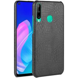Mobigear Croco Huawei P40 Lite E Hülle Hardcase Backcover - Schwarz