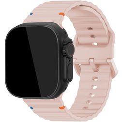 Mobilize Buckle Silikon Apple Watch Armband Dornschließe - 49/46/45/44 mm - Pink