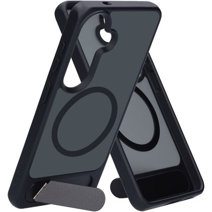 Mobiparts Hardcover Samsung Galaxy S26 MagSafe Hülle Hardcase Backcover mit Ständer - Satin Black