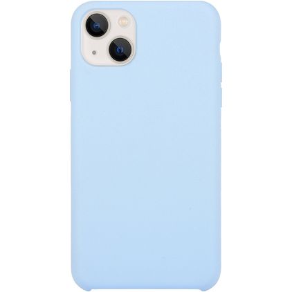 Mobigear Rubber Touch iPhone 15 Silikon Hülle Backcover - Blau