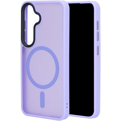 Mobiparts Hardcover Samsung Galaxy S25 MagSafe Hülle Hardcase Backcover - Satin Lila