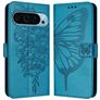 Mobigear Butterfly Google Pixel 9 Pro XL Hülle Klapphülle Geldbörse - Blau