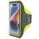 Mobiparts Comfort Fit Handyhalterung Joggen iPhone 14 Sporthülle Neopren Sportarmband - Neon Green