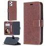 Mobigear Wallet iPhone 12 Hülle Klapphülle Geldbörse - Braun