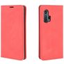 Mobigear Retro Slim Motorola Edge Plus Hülle Klapphülle Geldbörse - Rot