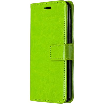 Mobigear Wallet Samsung Galaxy A41 Hülle Klapphülle Geldbörse - Grün