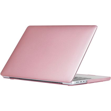 Mobigear Metallic MacBook Pro 16 Zoll (2021-2026) Hardcase Hülle MacBook Case - Roségold - Model A2485 / A2780 / A2991 / A3186 / A3428 / A3429