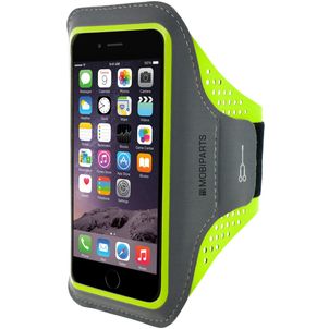 Mobiparts Comfort Fit Handyhalterung Joggen iPhone 8 Plus Sporthülle Neopren Sportarmband - Neon Green
