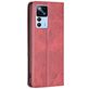 Mobigear Rhombus Slim Xiaomi 12T Hülle Klapphülle - Rot