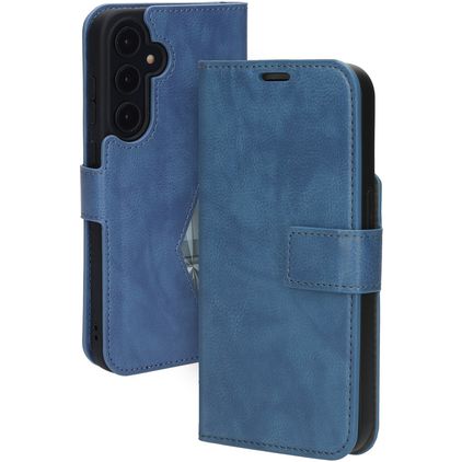 Mobiparts Classic Wallet Samsung Galaxy A35 Hülle Klapphülle Geldbörse - Steel Blue