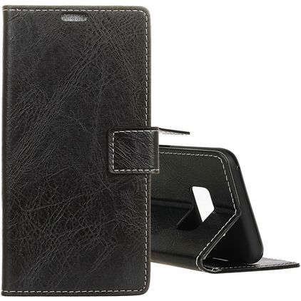 Mobigear Basic Samsung Galaxy S10e Klapphülle Portemonnaie - Schwarz