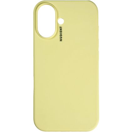 Nudient Base iPhone 16 Plus Silikon Backcover - Pale Yellow