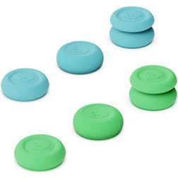 Mobigear Thumbgrip Joystick-Kappen für Nintendo Switch Pro / PS4 / PS5 - Blau / Grün (6er Pack)