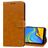 Mobigear Wallet Samsung Galaxy J6 Plus Hülle Klapphülle Geldbörse - Cognac