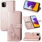 Mobigear Clover Samsung Galaxy A22 4G Hülle Klapphülle Geldbörse - Roségold