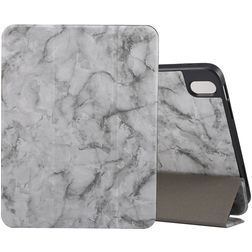 Mobigear Tri-Fold Marble iPad Air 11 Zoll (2026) Hülle Klapphülle + Stifthalter - Grau
