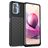 Mobigear Groove POCO M5s Hülle Flexibles TPU Backcover - Schwarz