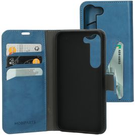 Mobiparts Classic Wallet Samsung Galaxy S23 Hülle Klapphülle Geldbörse - Steel Blue