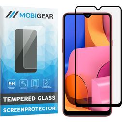 Mobigear Premium Samsung Galaxy A20s Panzerglas Displayschutz - Hüllenfreundlich - Schwarz