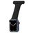 Mobigear Clip Schwesternuhr Apple Watch Armband Pin-Verschluss - 49/46/45/44 mm - Schwarz