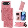 Mobigear Sunflower iPhone Air Hülle Klapphülle Geldbörse - Pink