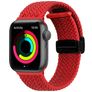 Mobigear Braided Mag Nylon Apple Watch Armband Magnetverschluss - 42/41/40/38 mm - Rot