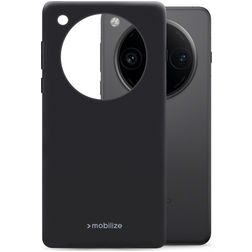 Mobilize Rubber Gelly OPPO Find X8 Pro Hülle Flexibles TPU Backcover - Schwarz