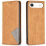 Mobigear Rhombus Slim iPhone Air Hülle Klapphülle - Cognac