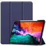 Mobigear Tri-Fold Gel iPad Pro 12.9 Zoll (2021) Hülle TPU,Kunstleder Klapphülle + Stifthalter - Dunkelblau