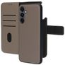 Mobiparts Samsung Galaxy A16 MagSafe Hülle Echtes Leder Abnehmbare 2in1 Klapphülle Geldbörse - Taupe